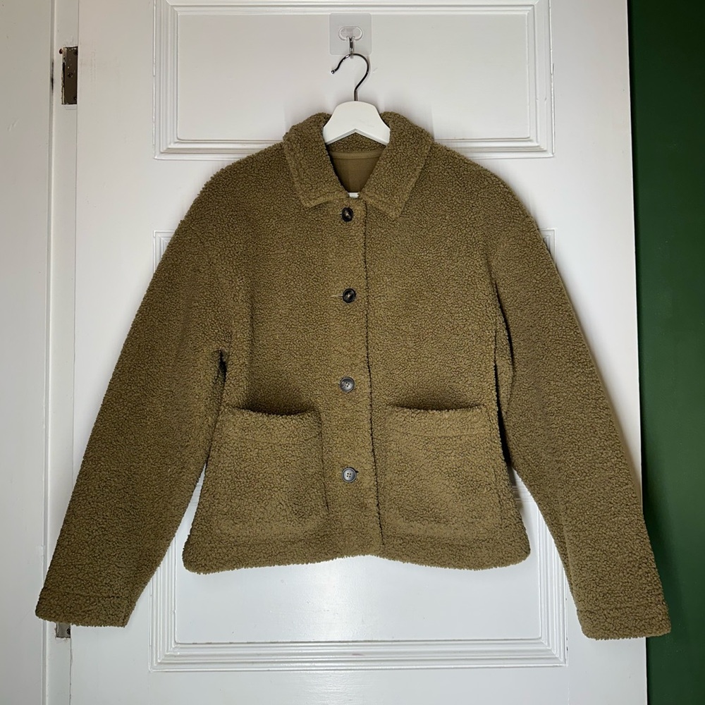 Uniqlo Women's Tan Teddy Jacket